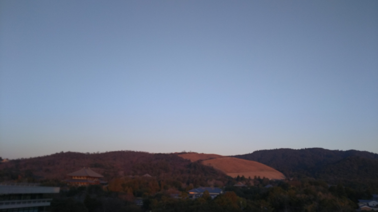 東側の眺め　東大寺大仏殿・若草山など2