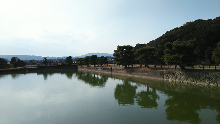 西への眺望 生駒山・矢田丘陵