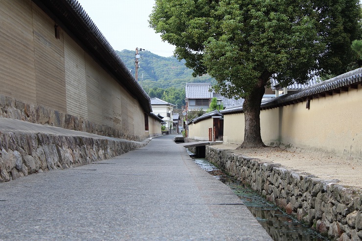 法隆寺東大門前から北に走る道1