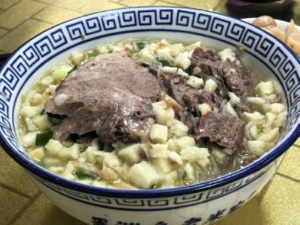 羊肉泡馍(ヤンルーポーモー)