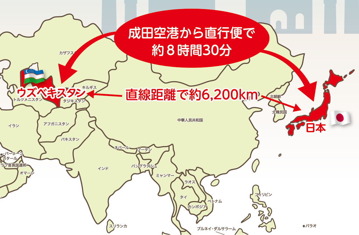 ウズベキスタン地図