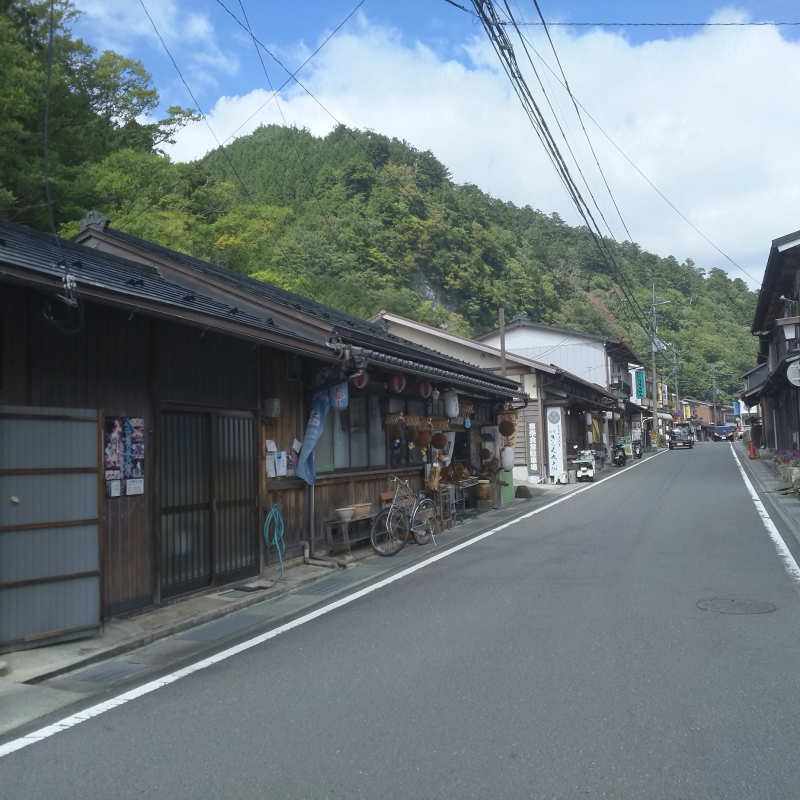 洞川温泉旅館街を眺望できる行者さん通り5