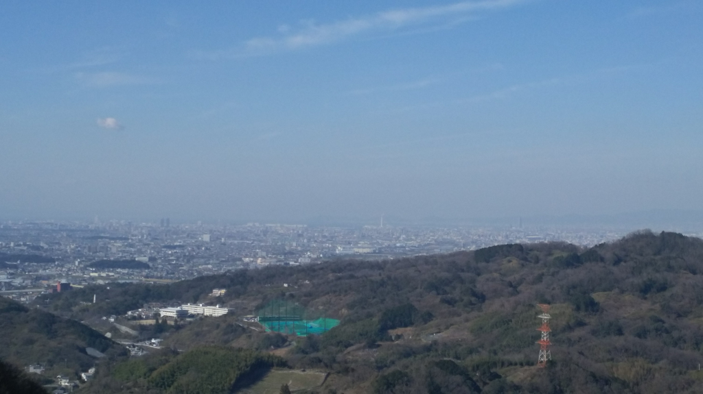 明神山自然の森公園展望デッキからの眺め