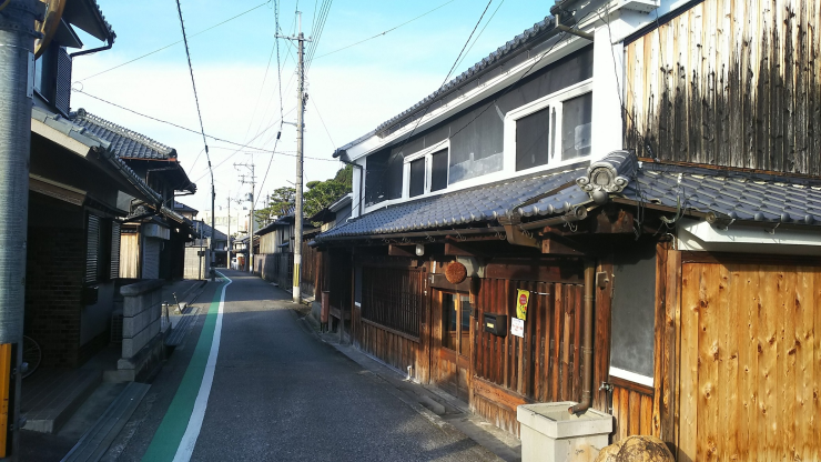 秋野川沿いの下市の町なみの画像3