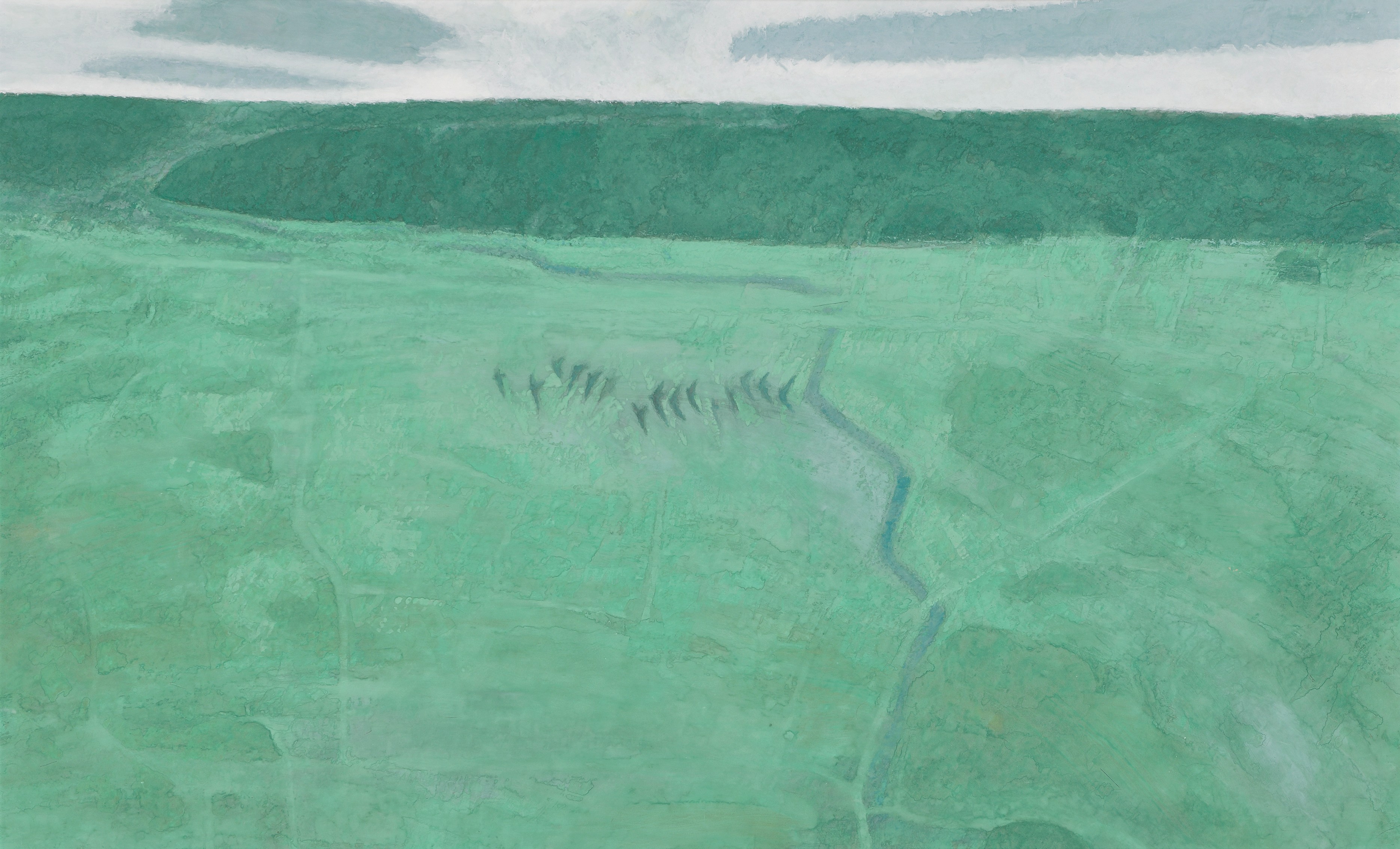 烏頭尾精「あすか・夏」令和5年（2022）個人蔵