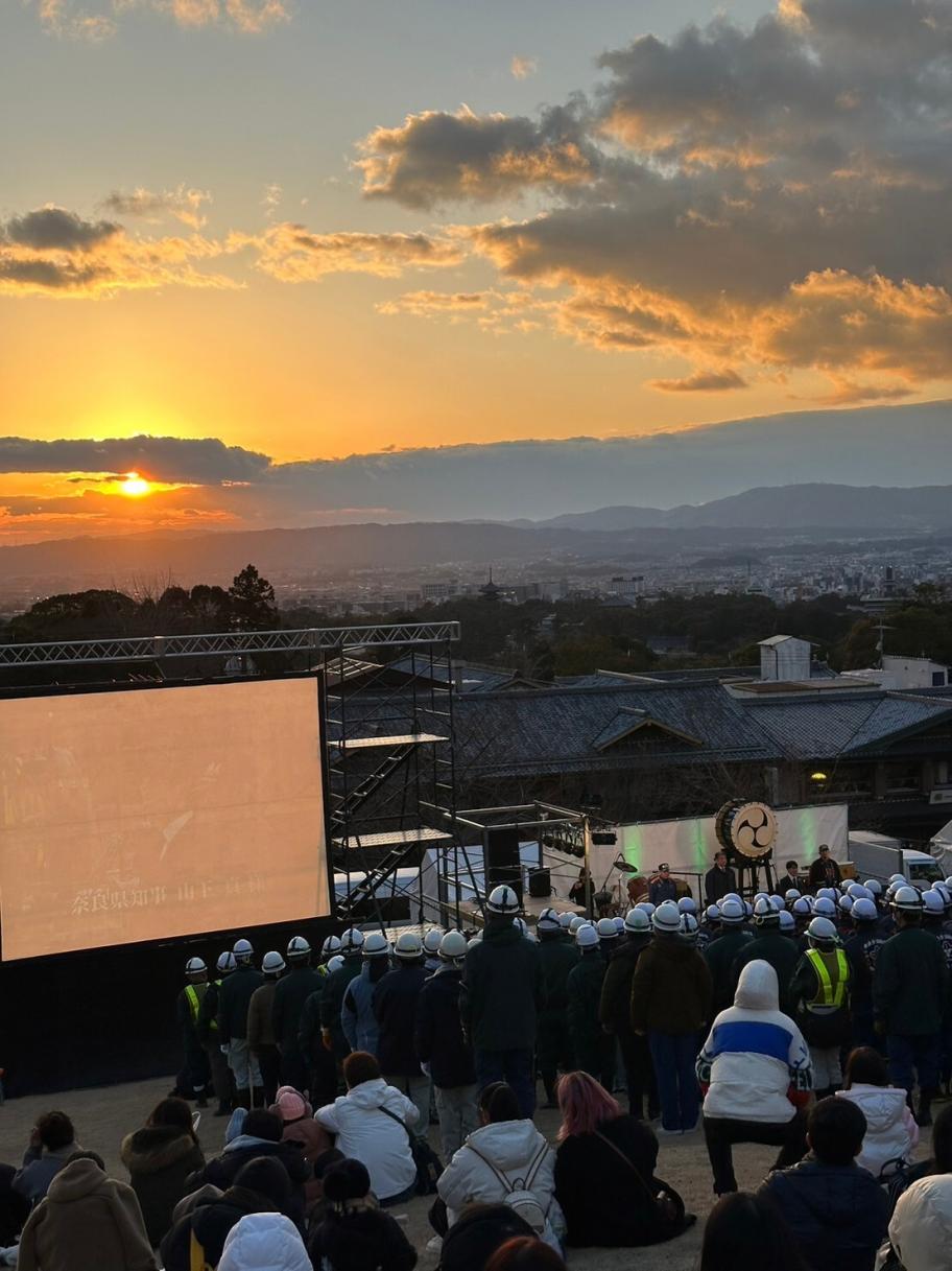 消防出発式の様子