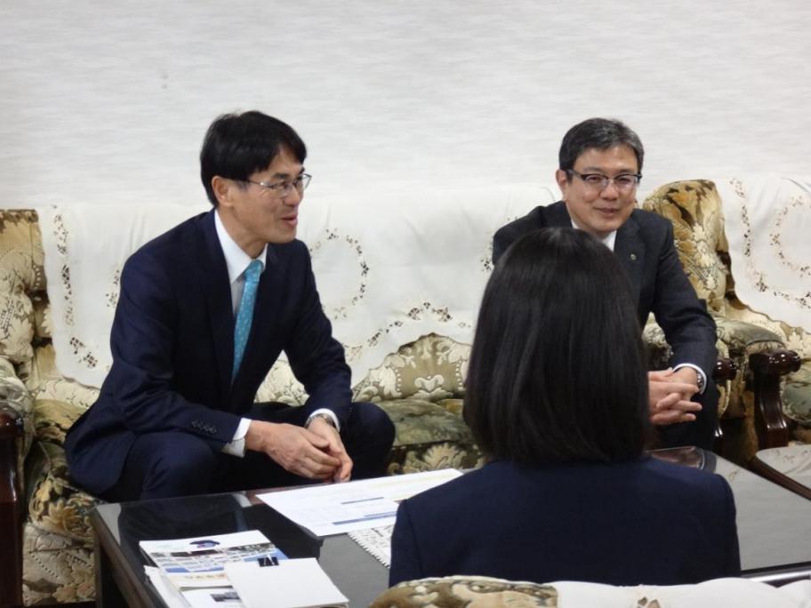 県立高校訪問