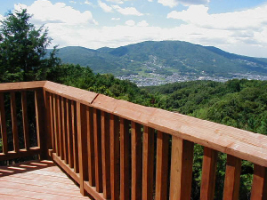 頂上展望台からの眺め