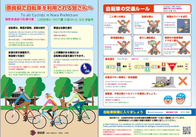 多言語対応自転車交通安全チラシ