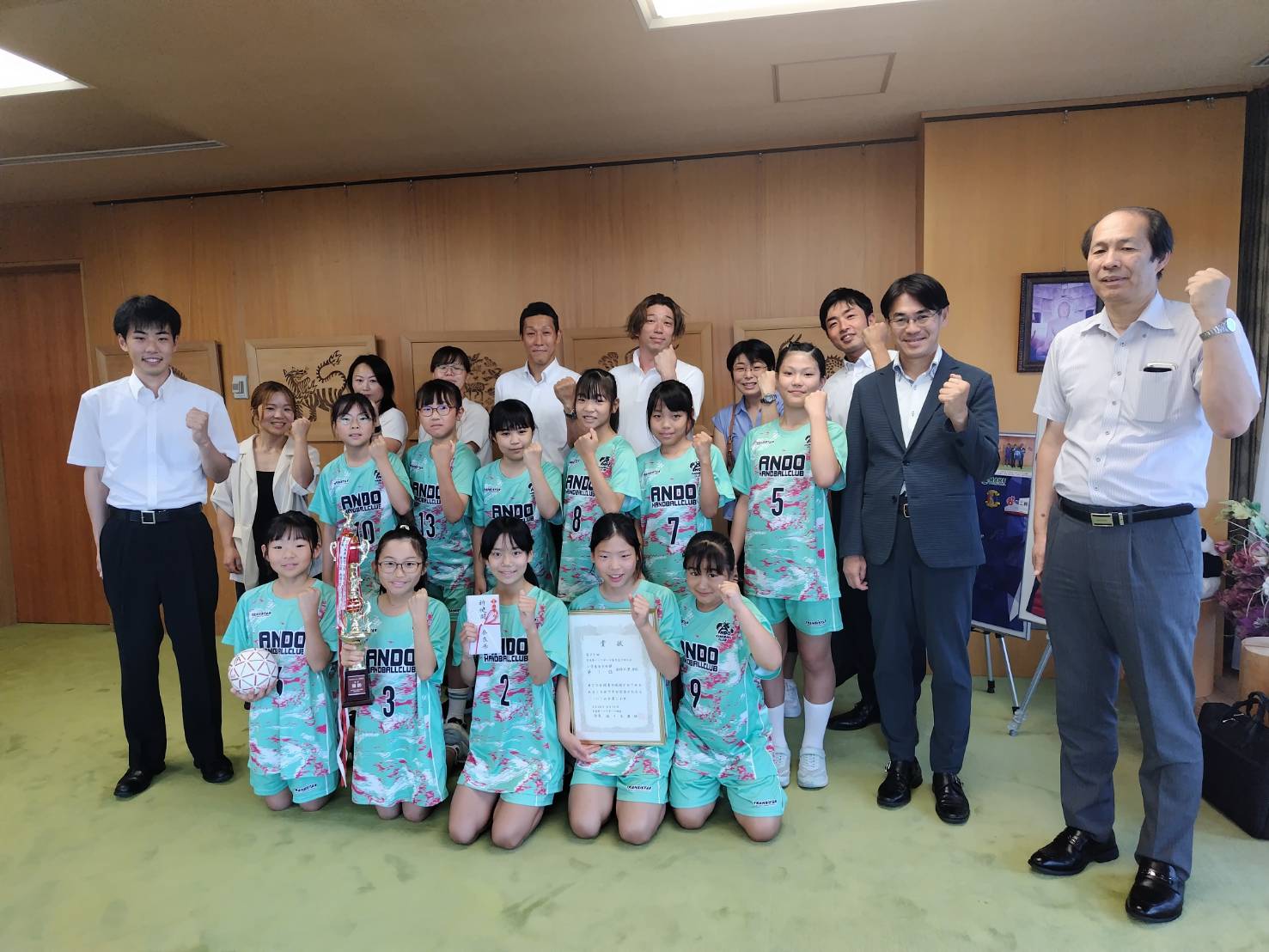 2026年7月21日表敬訪問ハンドボール