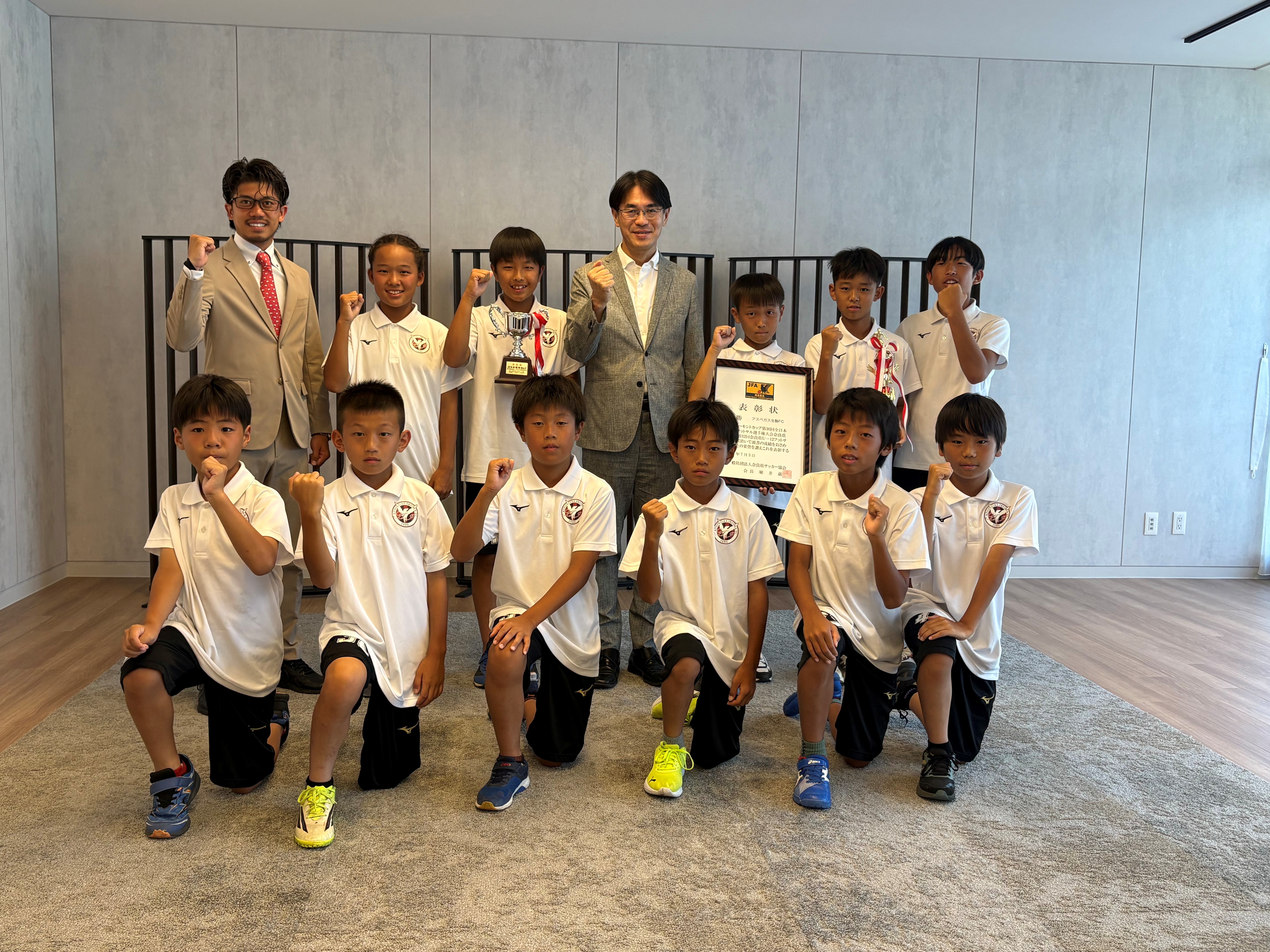 20260807 知事表敬 アスペガス生駒FC