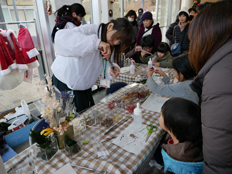 手作り体験コーナーの様子