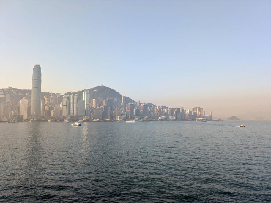ビクトリアハーバー（香港）の風景