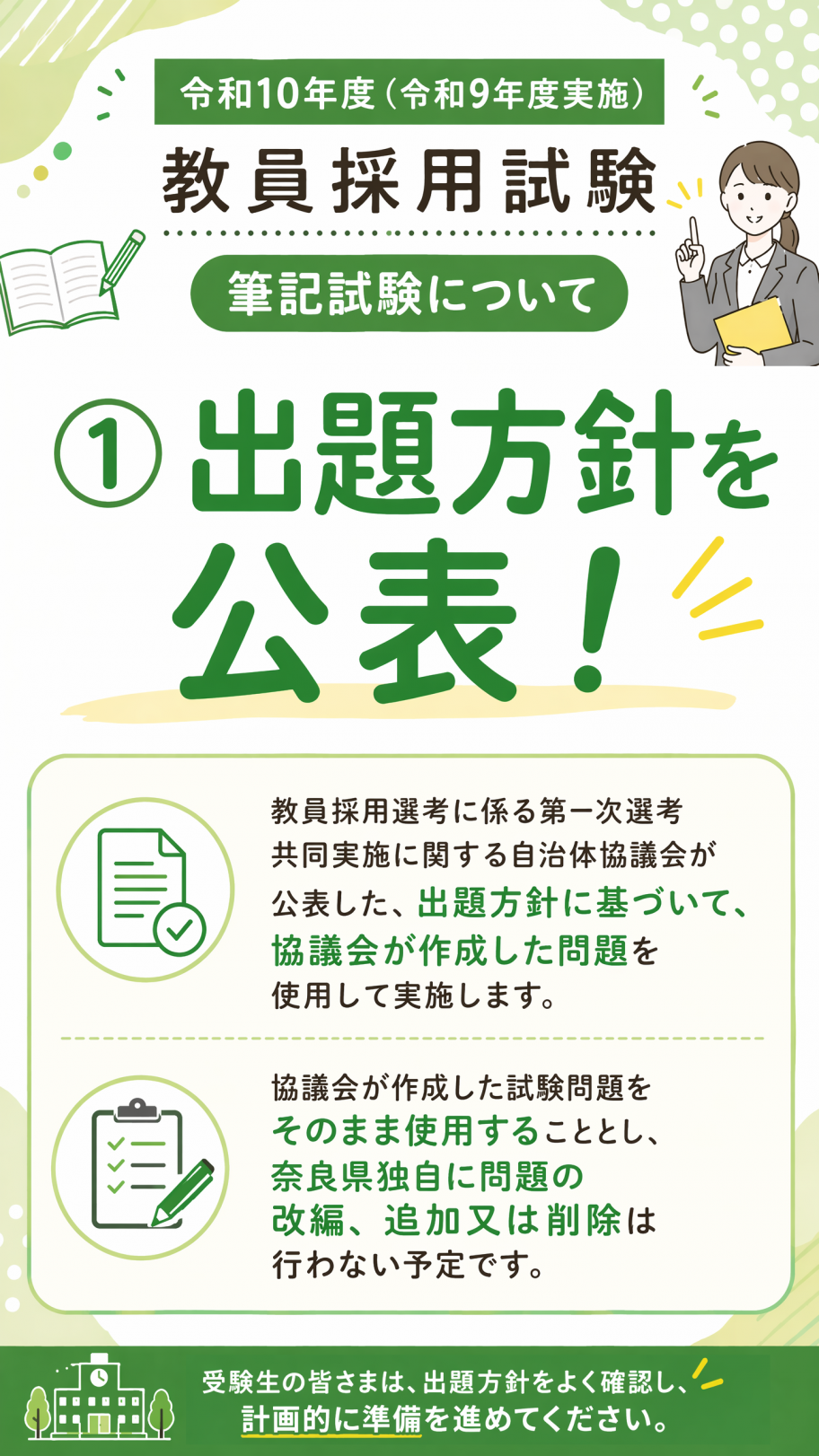 出題方針の公表１