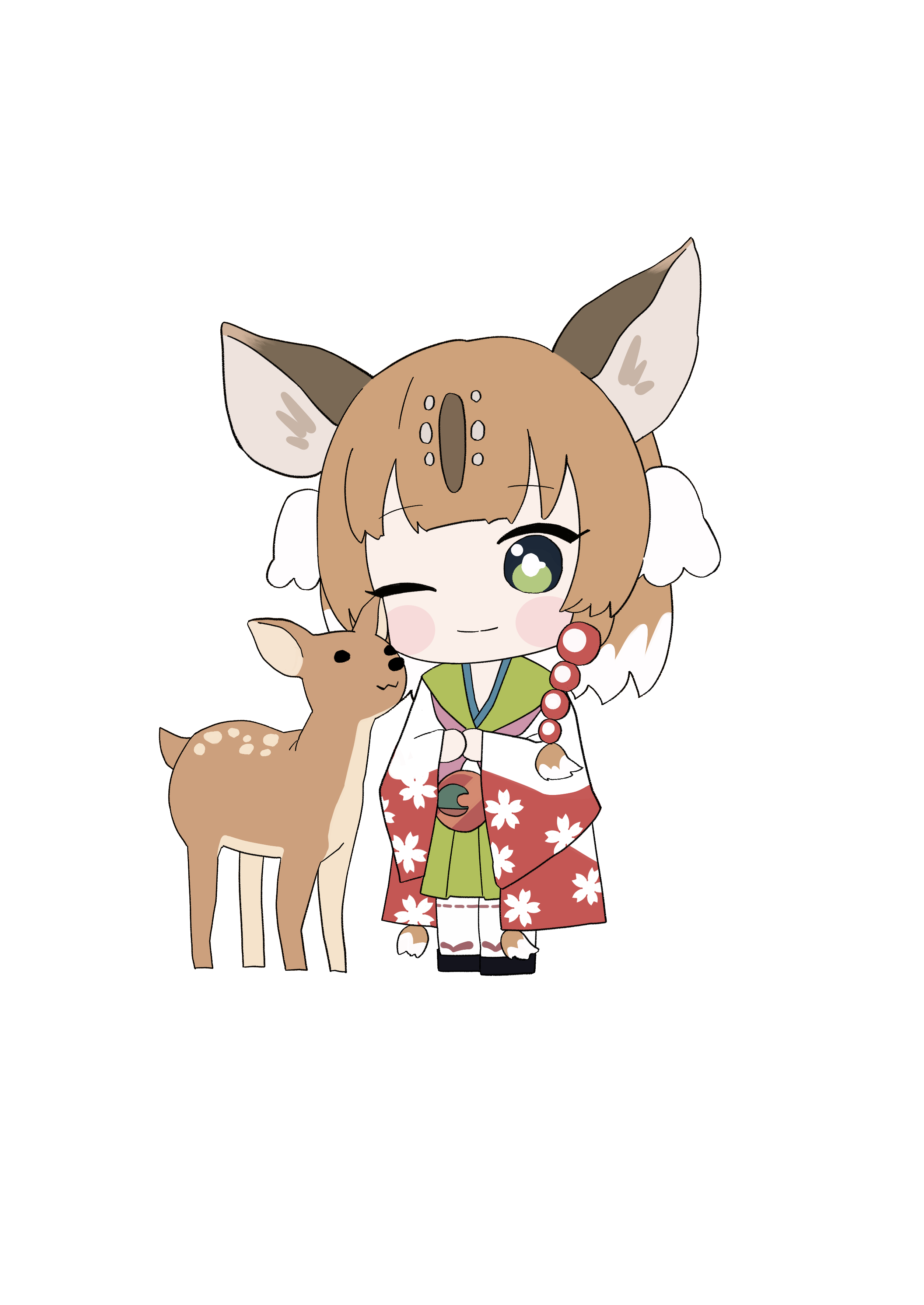 104：with鹿_ミニ