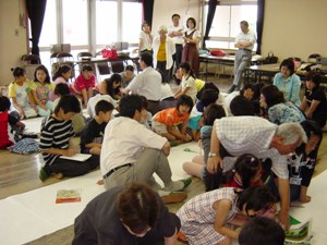 下絵づくりの様子2