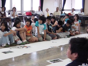 下絵づくりの様子1