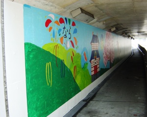 壁画完成の様子2