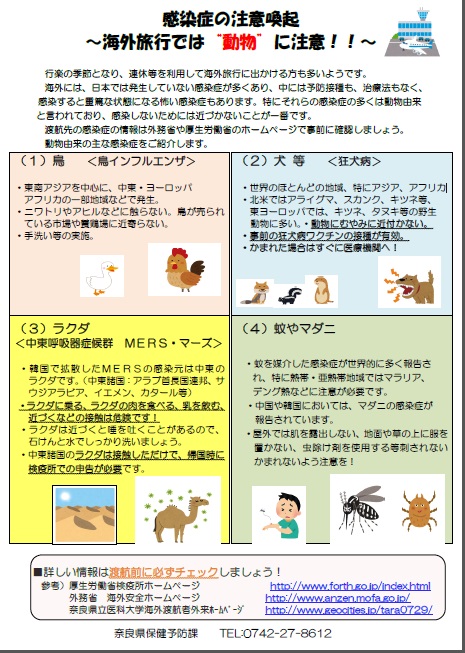 感染症の注意喚起ポスター1