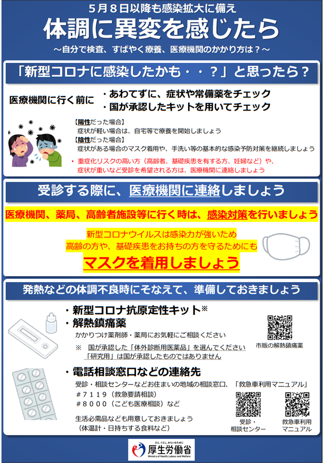 体調に異変を感じたら