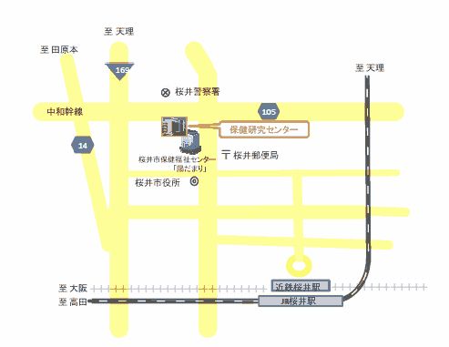 保健研究センターの地図
