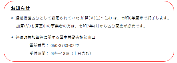 処遇改善加算についてのお知らせ