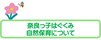 奈良っ子はぐくみ自然保育について