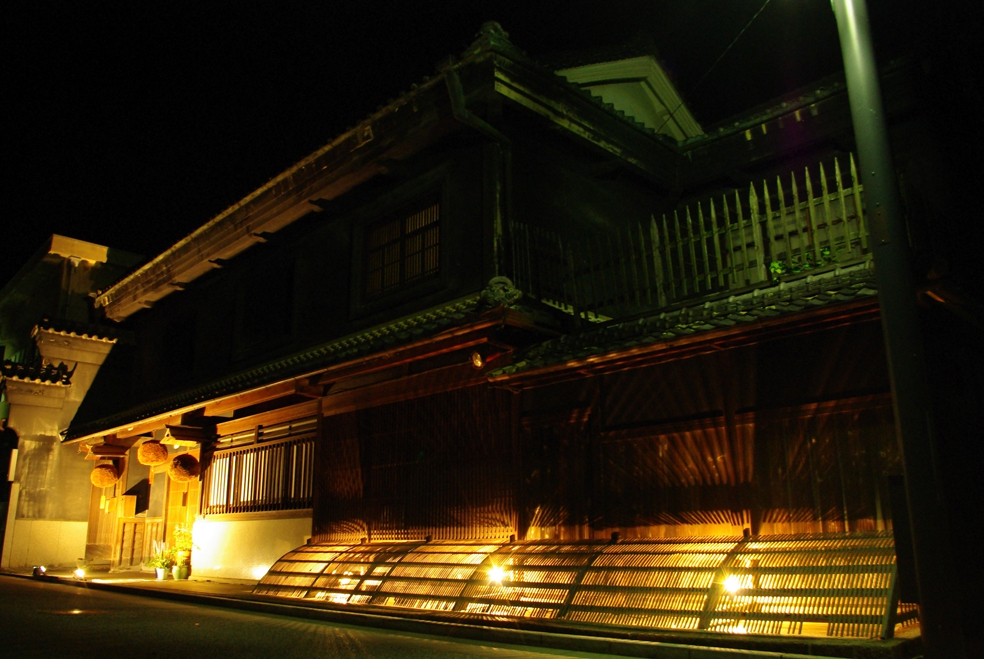 宇陀松山夢街道町並みライトアップ写真