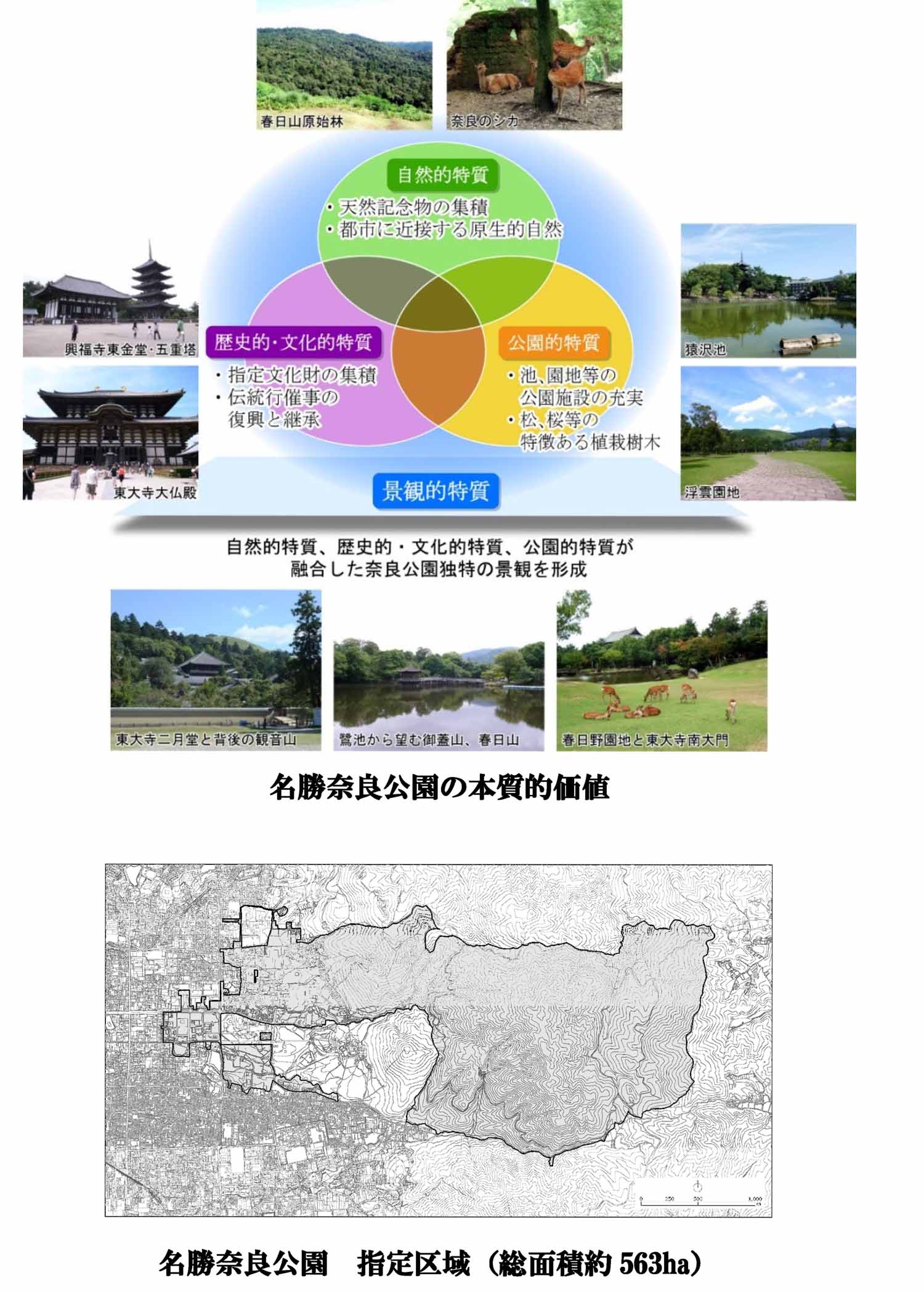 名勝奈良公園の本質的価値と指定区域