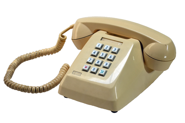 プッシュ式電話機の写真