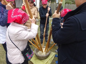 お餅つき会