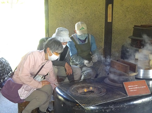 かまどde焼き餅体験