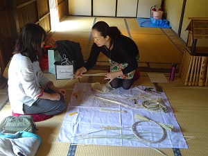 麻とまこもでお正月のお飾りを作ろう!