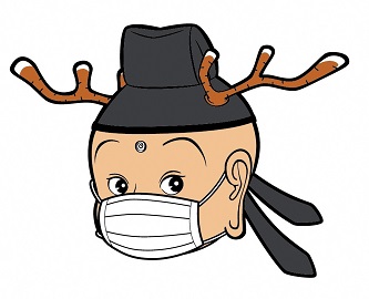 マスクをしたせんとくん