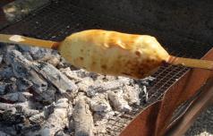 バームクーヘン作りの様子