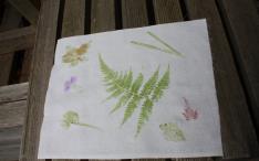 たたき染めの作品