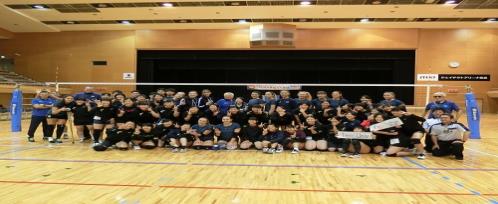 女子バレーボールナショナルチームとの交流の様子