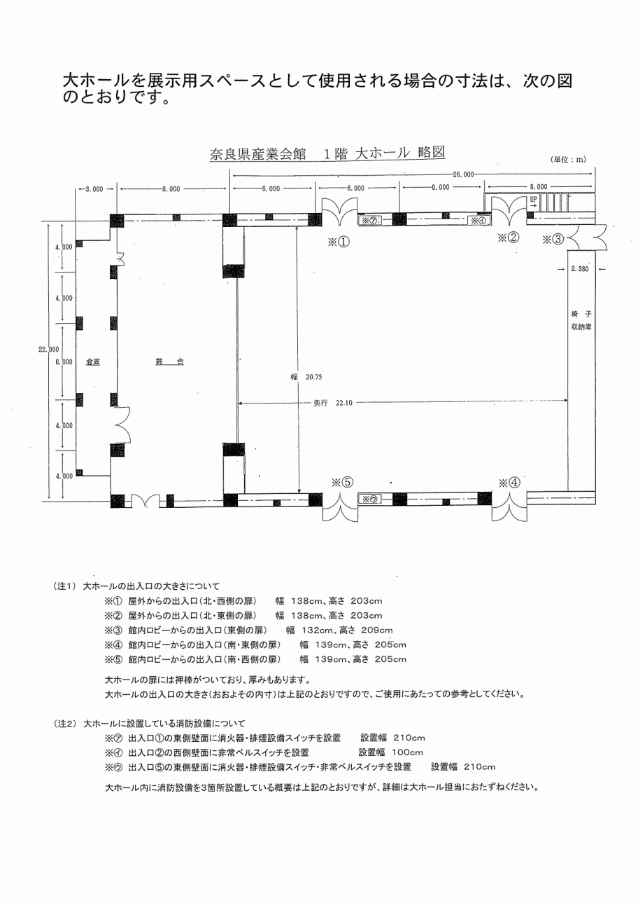 大ホール略図