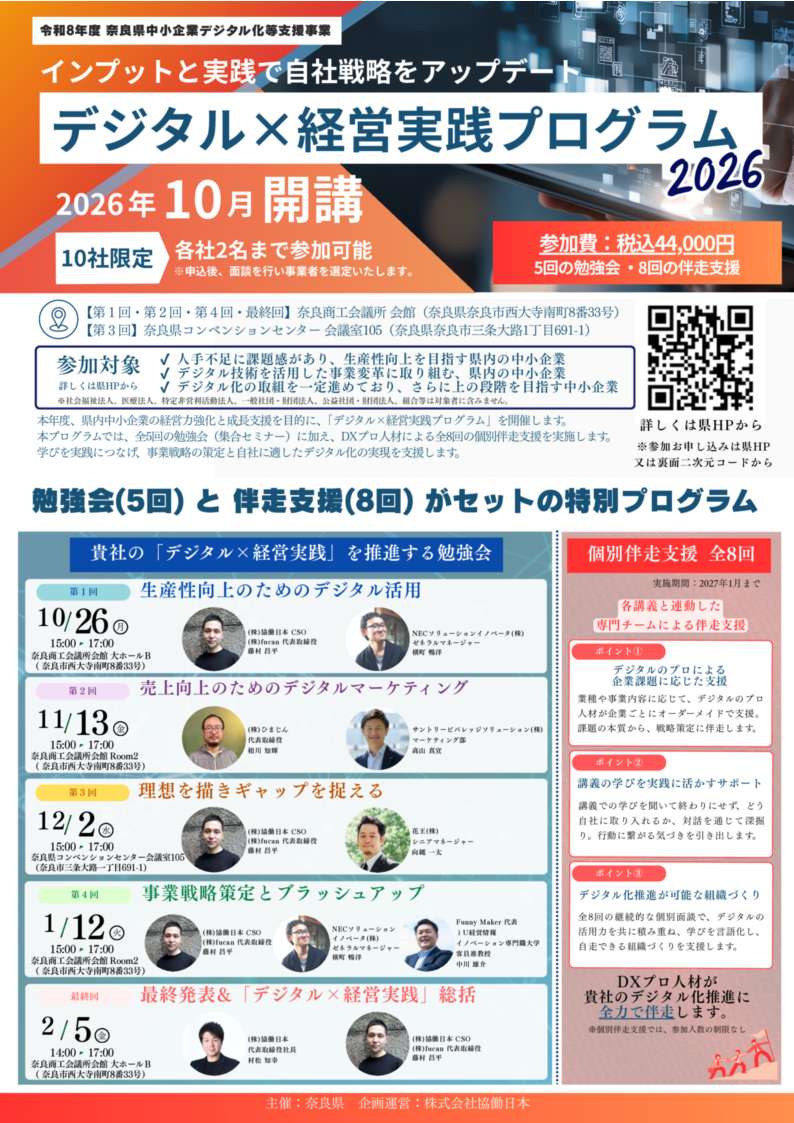 プログラムチラシ表