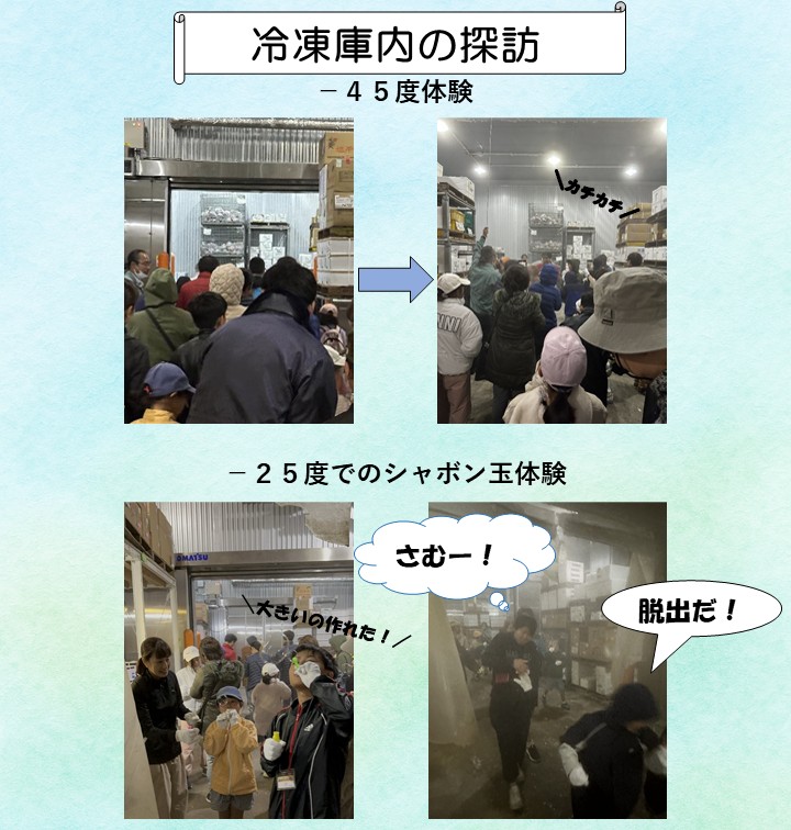 冷凍庫内の探訪