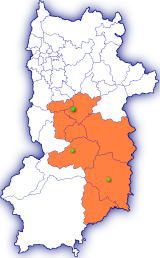 吉野土木事務所管内図