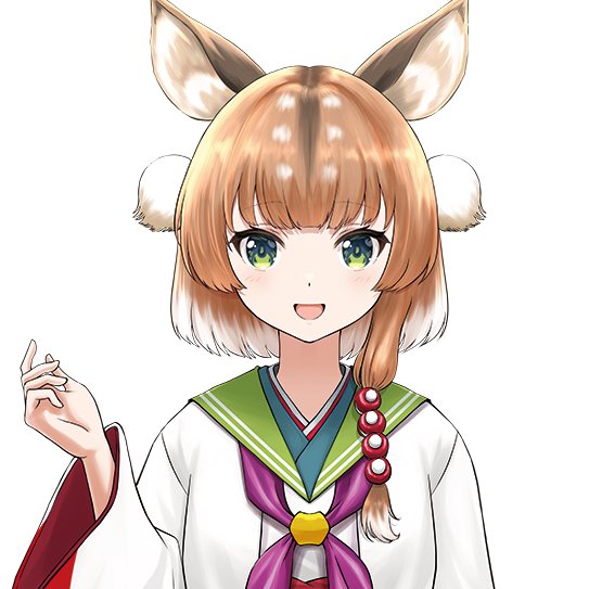 奈良県広報担当VTuber奈々鹿のイラスト