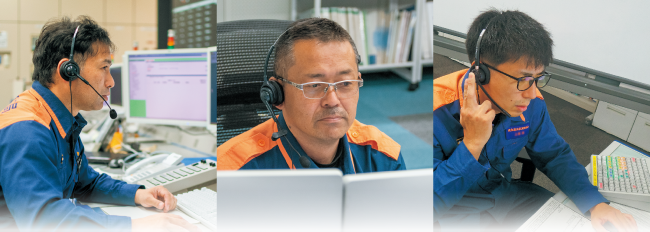 通信指令員の応対イメージ写真