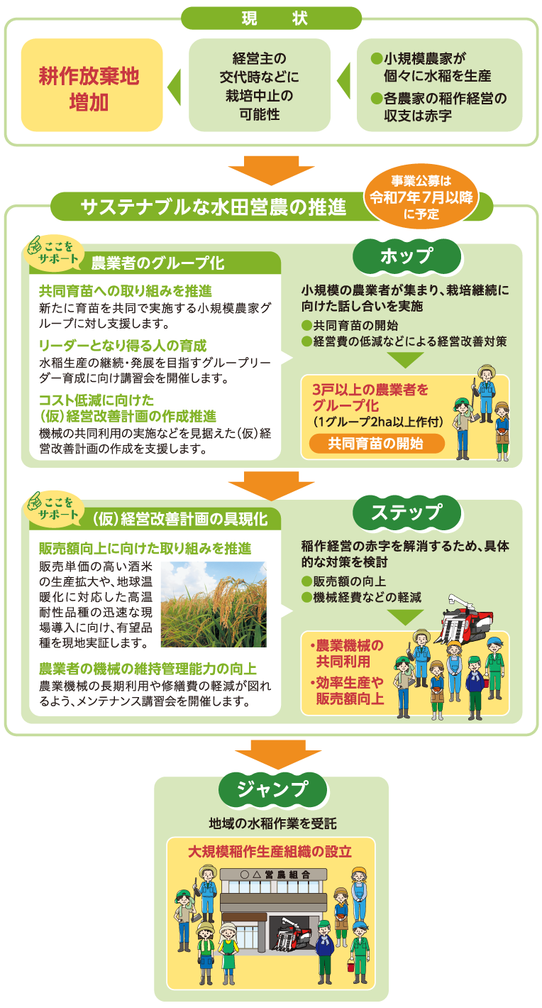 サステナブルな水田営農の推進