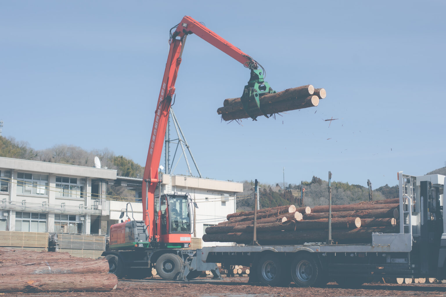 吉野町の木材市場