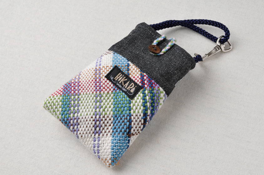 457_さをり織り-携帯ケース_1