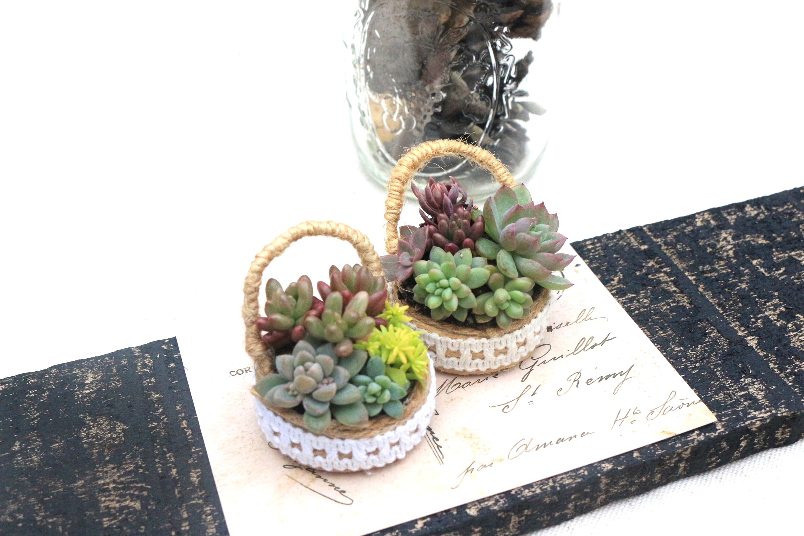 バスケット寄せ植え