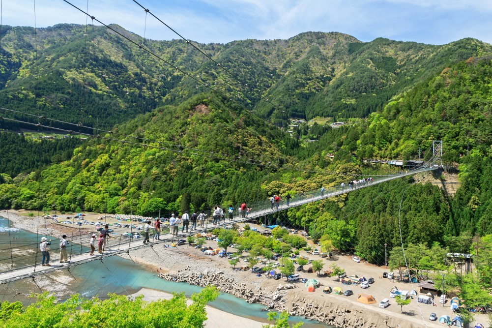 谷瀬の吊り橋