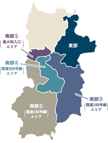  奥大和地図