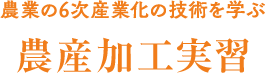 農産加工実習